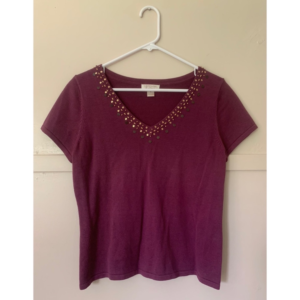 Christopher & Banks Sequin Top